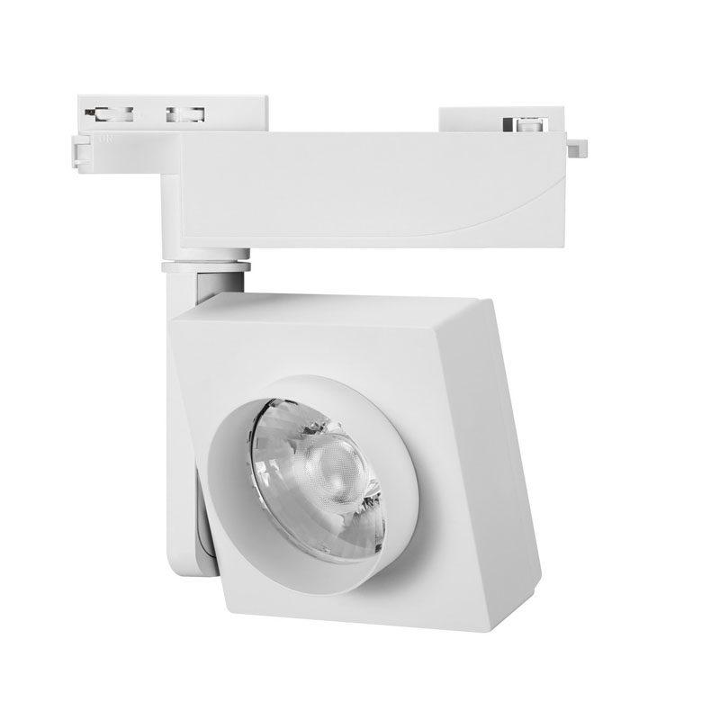 White Color High Power Anti-glare 32W 35W Ra80 Ra90 Ra97 COB LED Spotlight COB LED Square Track Spot Light